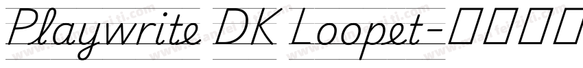 Playwrite DK Loopet字体转换